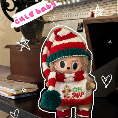 Labubu Christmas Sweater| Doll Clothes