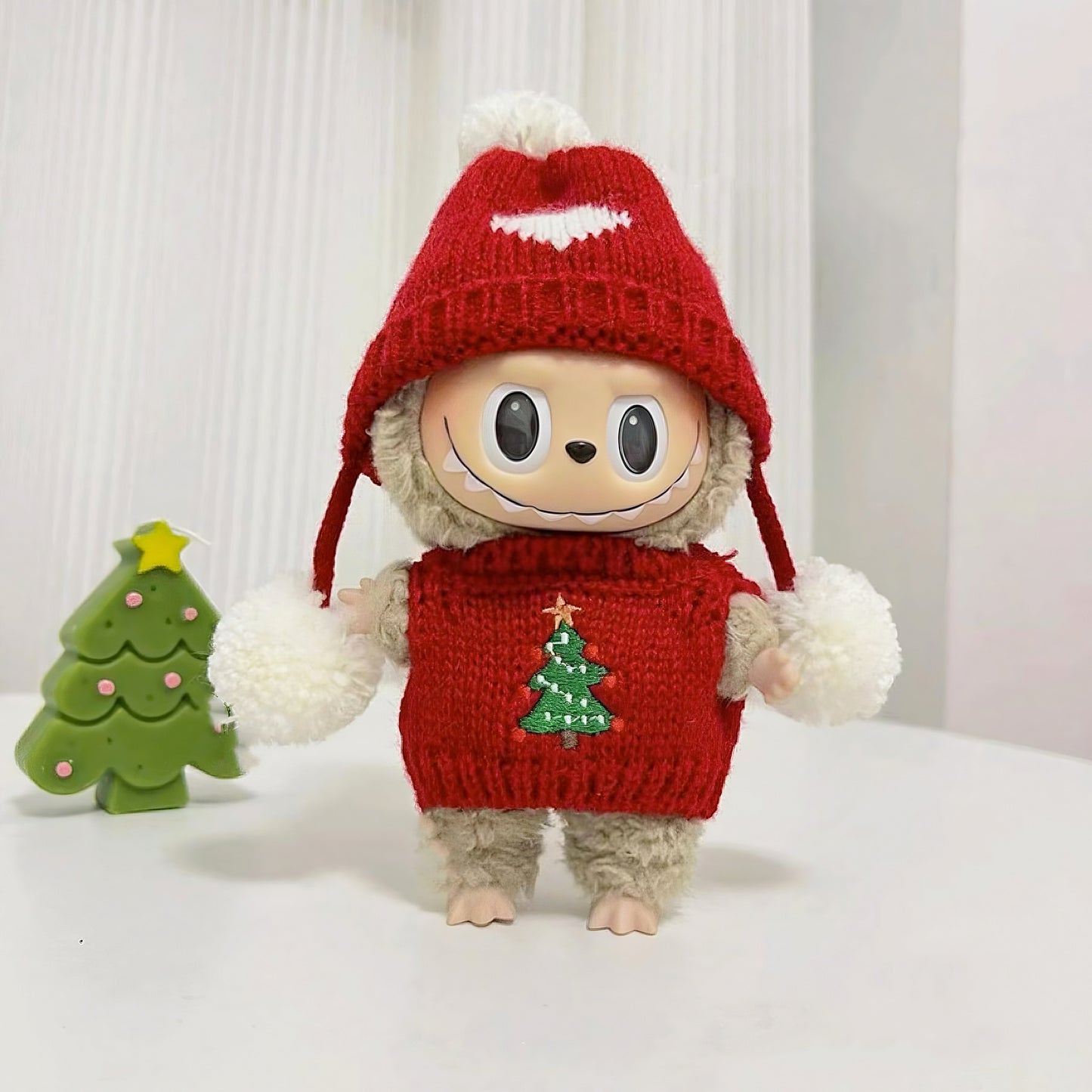 Labubu Christmas Sweater| Doll Clothes