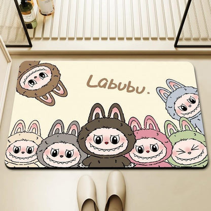 Labubu Bath Room Diatomite Soft Mat