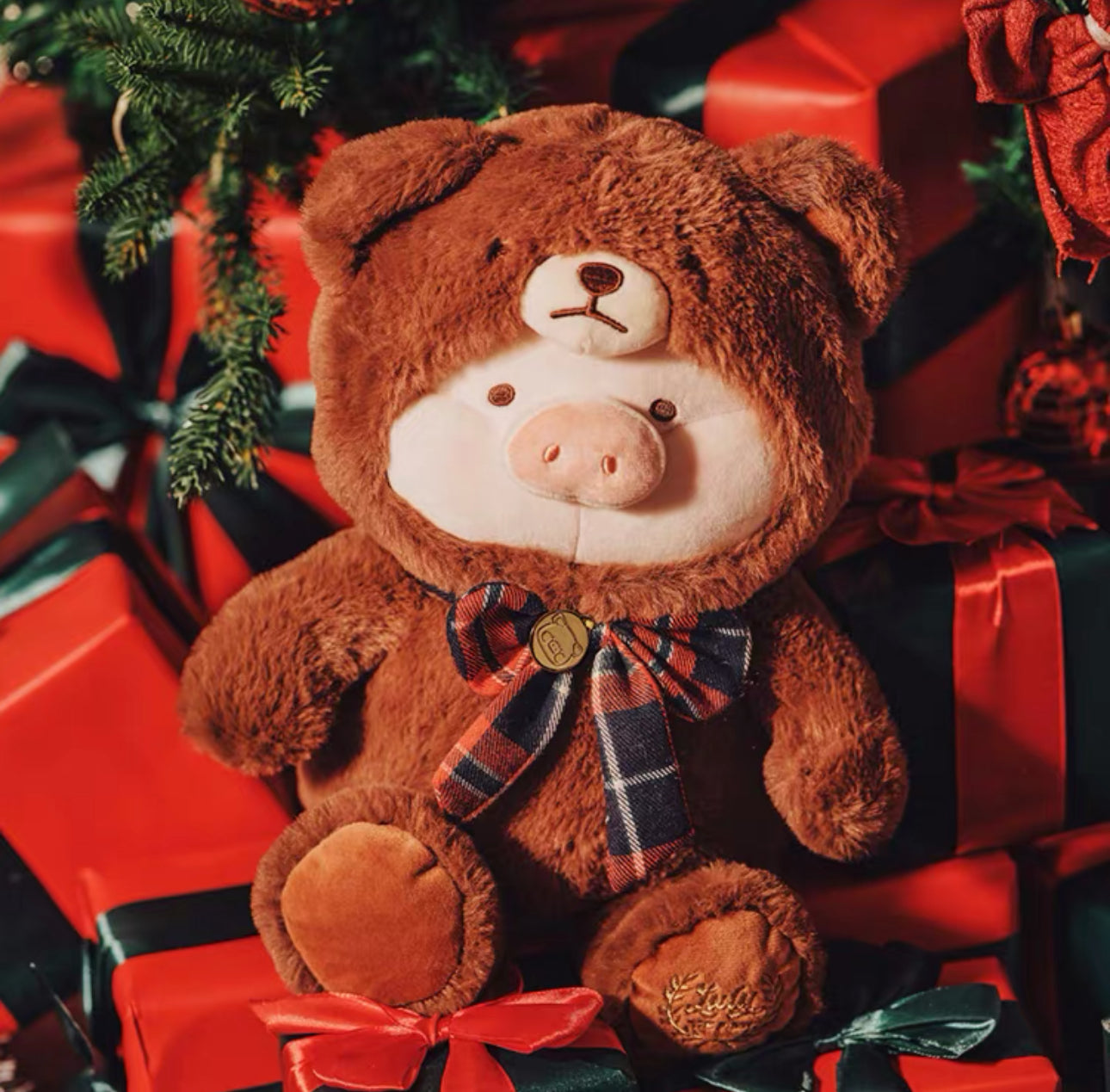 LuLu Pig Christmas Teddy