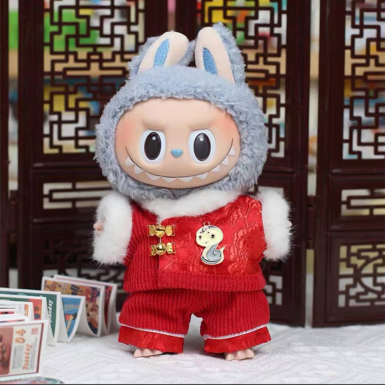 Labubu Traditional Chinese New Year Clothing(Handmade)