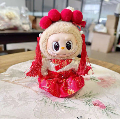 Labubu Traditional Chinese New Year Clothing 2(Handmade)