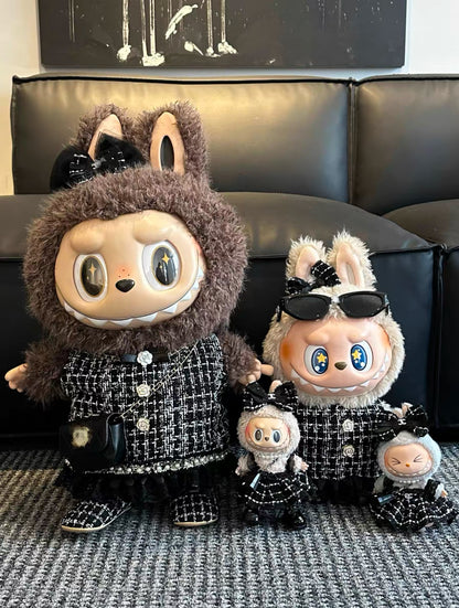 Labubu Zimomo Chanel Family Outfits(Handmade Design）