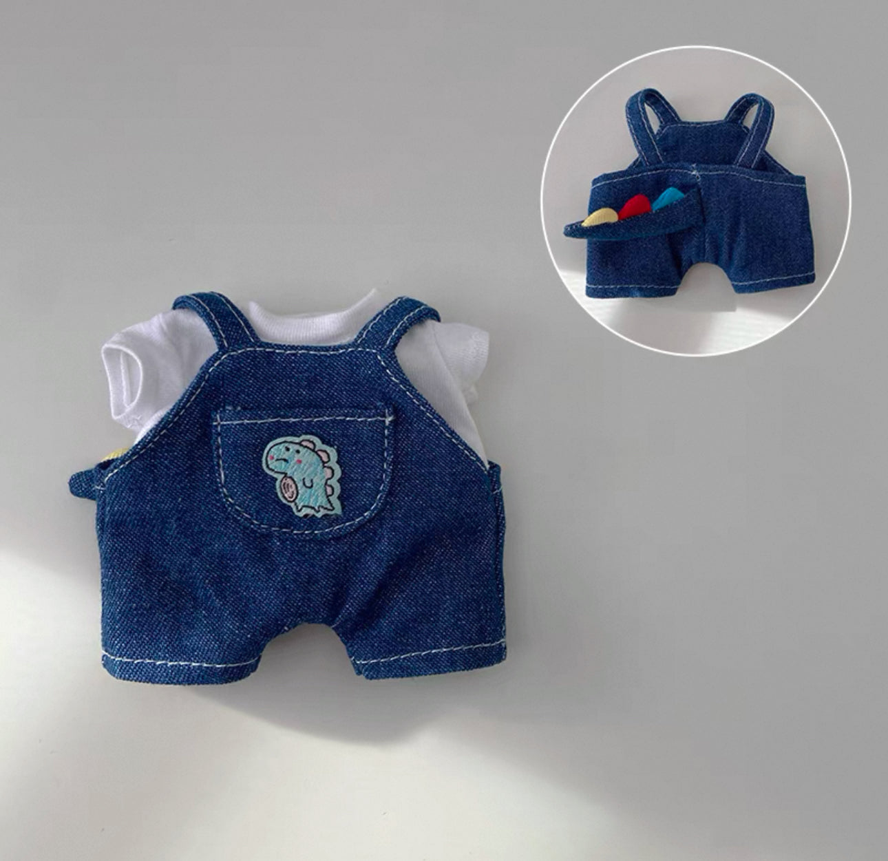 Labubu Dinosaur Bib Pants Set(Handmade Designer)