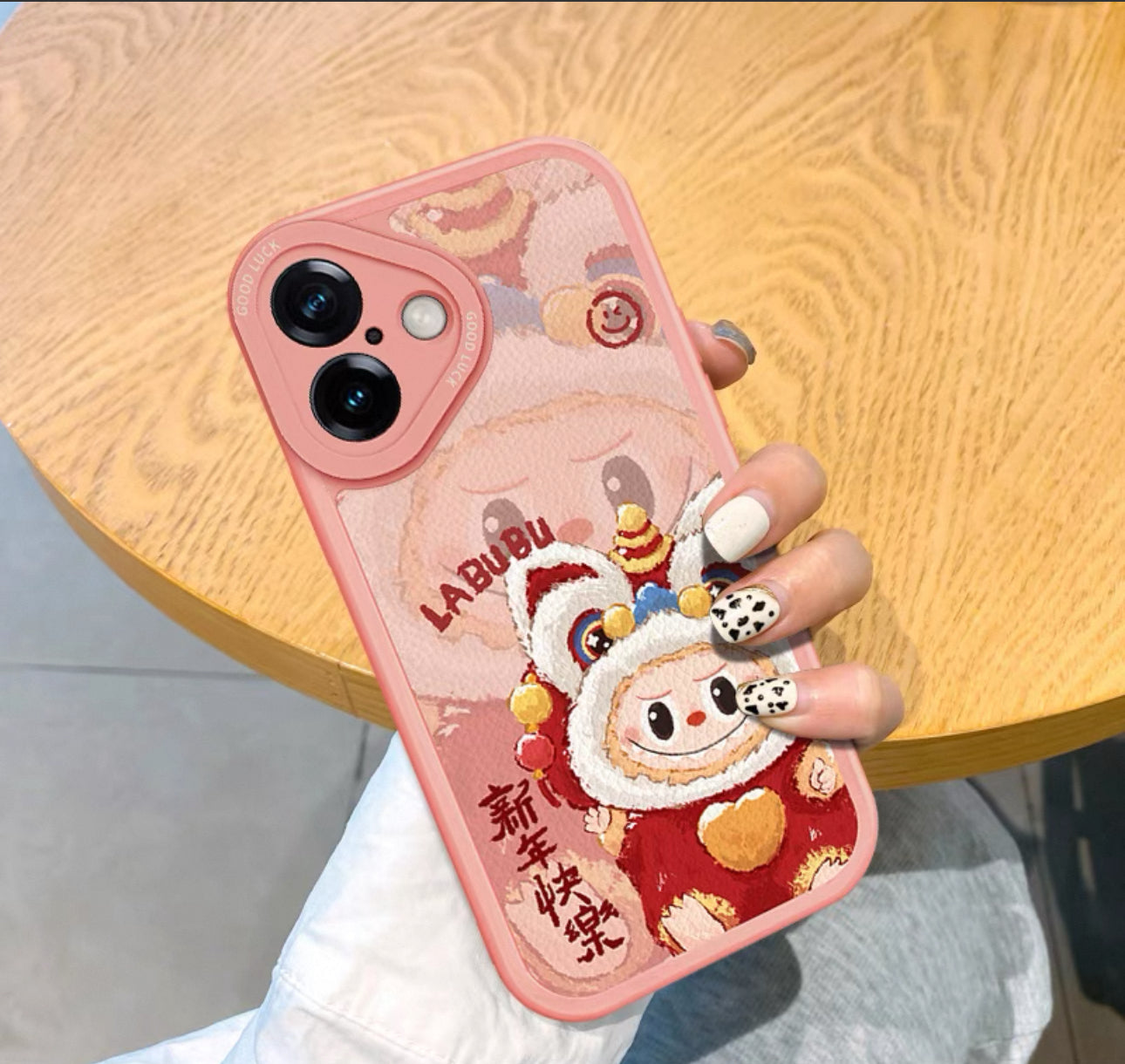 Happy New Year Labubu iphone case