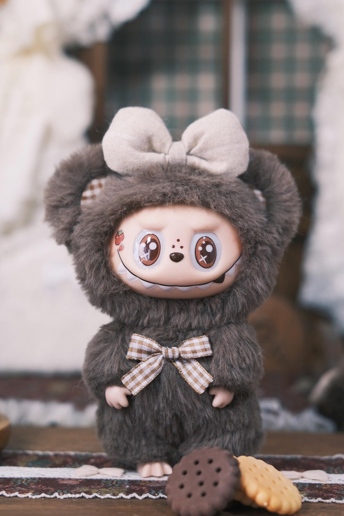 Coffee Bear Labubu Retrofit Design（Handmade）