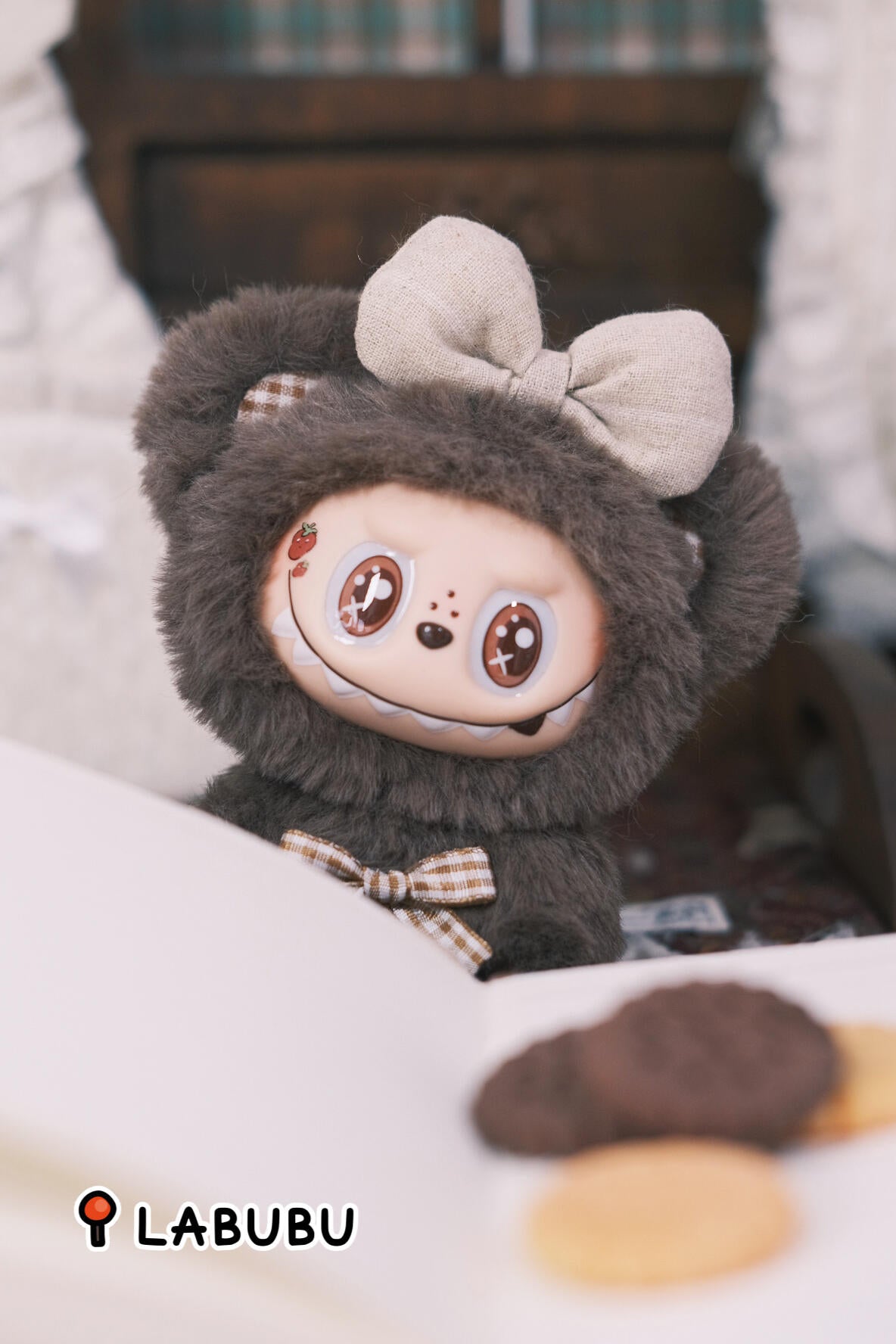 Coffee Bear Labubu Retrofit Design（Handmade）