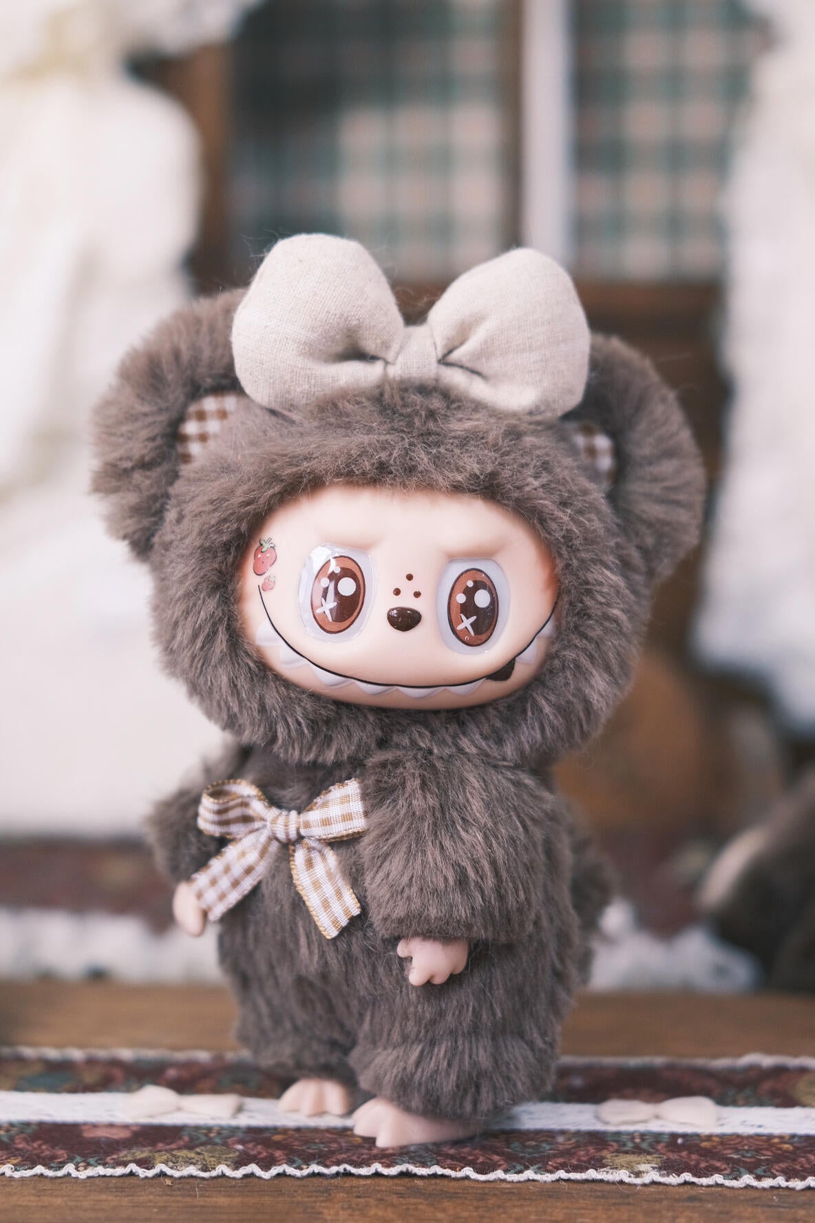 Coffee Bear Labubu Retrofit Design（Handmade）